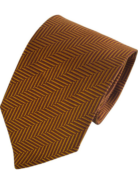Μεταξωτή Γραβάτα-10 cm - Brown