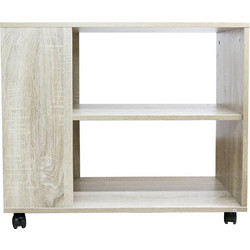 Bakaji Τραπεζάκι Σαλονιού με Ροδάκια Μ70xΠ35xΥ61cm 02832891
