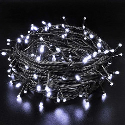 Bakaji 500 Χριστουγεννιάτικα Λαμπάκια LED σε Σειρά Εξωτερικού Χώρου Ψυχρά Λευκά 15m 02825702