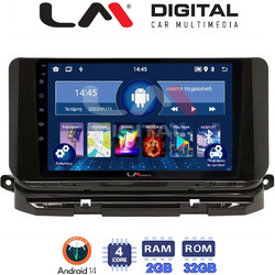 LM Digital ZL4280 Ηχοσύστημα Αυτοκινήτου με Οθόνη Αφής 10" GPS