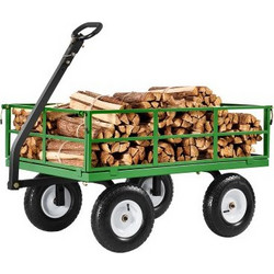 VEVOR Ατσάλινο Καρότσι Κήπου 1200lbs Βαρέως Τύπου με Ρόδες 13in ZXHYTCLS1200CPJJEV0