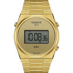 Tissot PRX Γυναικείο Ρολόι Χρονογράφος με Χρυσό Μεταλλικό Μπρασελέ T137.463.33.020.00