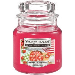 Yankee Candle Home Inspiration Sugared Strawberries Αρωματικό Κερί 104g
