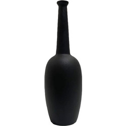 ΕΠΙΤΡΑΠΕΖΙΟ ΚΕΡΑΜΙΚΟ ΔΙΑΚΟΣΜΗΤΙΚΟ ELENDIL HM4591.02 ΜΑΥΡΟ ΜΑΤ Φ12x39.5Υεκ