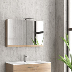 Karag Elvezia 8502 New Collection Καθρέπτης Μπάνιου με Ντουλάπι 90x13x60cm NMI908502