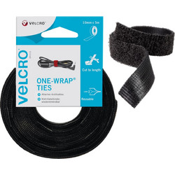 Ταινία δεσίματος καλωδίων μαύρη Velcro 10mmX5m 60253