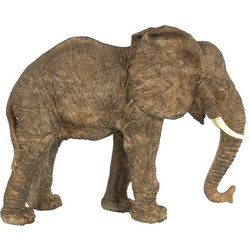 Artekko Elephant Διακοσμητικός Ελέφαντας Ρητίνης Γκρι (33x12.7x25.4)cm