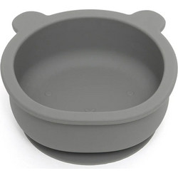 Petit Monkey Μπολ Σιλικόνης Bear Pewter Green