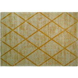 Kayoom Χειροποίητο Χαλί Ορθογώνιο 160x230cm Luxurious Rhomb Yellow