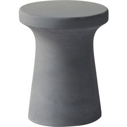 CONCRETE Σκαμπό Κήπου - Βεράντας, Cement Grey - Woodwell