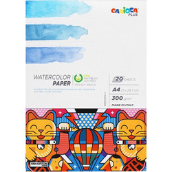 Carioca Plus - Watercolor Paper 300g A4 20 Pages 45223