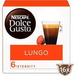 Nescafe Κάψουλες Espresso Lungo Συμβατές με Μηχανή Dolce Gusto 16τμχ