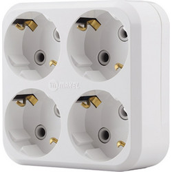 ADAPTOR ΣΟΥΚΟ 4ΠΛΟΣ ΤΕΤΡΑΓΩΝΟ 16Α MAKEL - 2-M10001205
