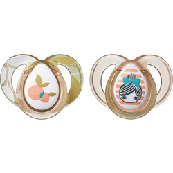 Tommee Tippee Moda Ορθοδοντικές Πιπίλες Σιλικόνης 6-18m Χρυσό 2τμχ