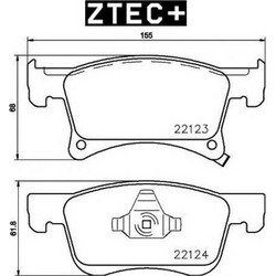 ΔΙΣΚΟΦΡΕΝΑ ZTEC+ OPEL CORSA E