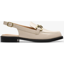 Clarks γυναικείες δερμάτινες μπαλαρίνες slingback ''Straven Sling'' - 26183144 Εκρού