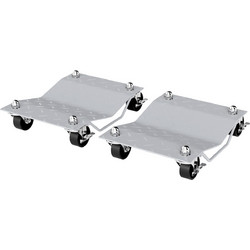 Jack 2 τεμαχίων Maneuvering Aid Tire Changing Jack with 4 Wheels for Car Grey 40,5L x 30W x 13,5H cm