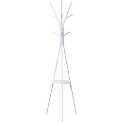 Καλόγερος Denner Μέταλλο σε Λευκή Απόχρωση 48.5x48.5x180
