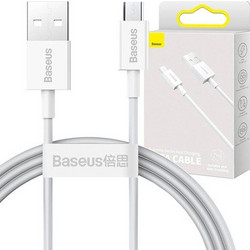 Baseus Καλώδιο USB σε MicroUSB Superior Series, 2A, 1m Λευκό