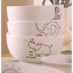 Μπόλ 13εκ 550ml Little Funny Ones Stoneware Άσπρο 5681172
