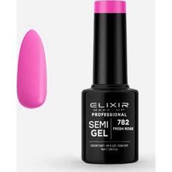 Elixir Semigel 782 Fresh Rose Ημιμόνιμο Βερνίκι Νυχιών 5ml