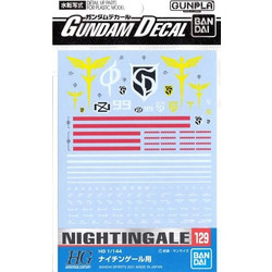 GUNDAM - Gundam Decal 129 HG 1/144 Nightingale - Model Kit
