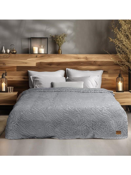 Κουβέρτα Υπέρδιπλη (220x240) Zanoria Grey MADI
