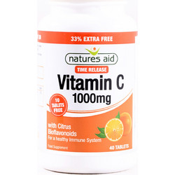 Natures Aid Vitamin C 1000mg Time Release 40 Ταμπλέτες
