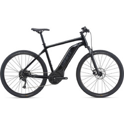 Giant Roam E+ GTS Ηλεκτρικό Ποδήλατο Trekking 28" με 9 Ταχύτητες και Δισκόφρενα Μαύρο