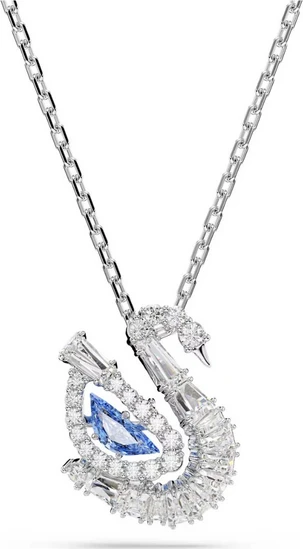 Swarovski Swan Γυναικείο Κολιέ Κύκνος Ασημί με Ζιργκόν 5723389 ...