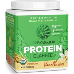 Sunwarrior Classic Protein Vanilla Φυτική Πρωτεΐνη Χωρίς Λακτόζη & Γλουτένη 375gr