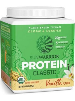 Sunwarrior Classic Protein Vanilla Φυτική Πρωτεΐνη Χωρίς Λακτόζη & Γλουτένη 375gr