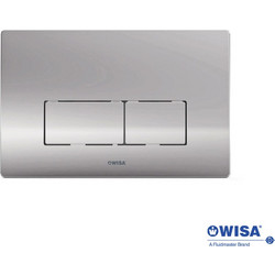 WISA EASY TOUCH Πλακέτα για Καζανάκια Διπλής Λειτουργίας Inox Finish PVD
