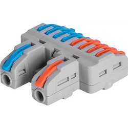 POWERTECH κλέμα σύνδεσης καλωδίων TOOL-0109, 8pin προς 2pin, 5τμχ TOOL-0109