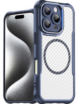 Leading Series MagSafe Silicone Case for iPhone 16 Pro - Blue
