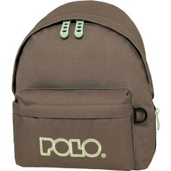 Polo MIni Σχολική Τσάντα Πλάτης Νηπιαγωγείου Καφέ 901067-2759