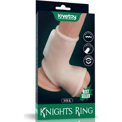 Lovetoy Silk Knights Penis & Testicles Ring Κάλυμμα Επιμήκυνσης Πέους Clear