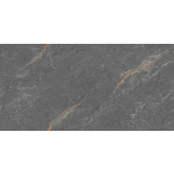 Πλακάκι Moonlight Grey 60Χ120 Rettificato Σκούρο Γκρι Τύπου Μαρμάρου Γυαλιστερό