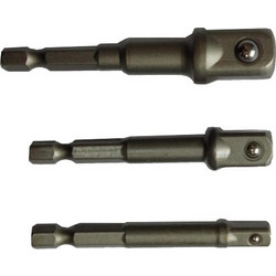 INTER 747981 Αντάπτορες για καρυδάκια 1/4" 3/8" 1/2"
