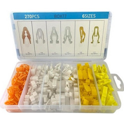 Σετ συνδετήρες αυτοκινήτου 6 τύπων - 1806202 - 270pcs - 180978