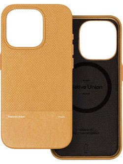 Θήκη NATIVE UNION MagSAfe (RE) Classic για Apple iPhone 16 Pro 6.3 5G 2024 - KRAFT ΚΙΤΡΙΝΟ - NU-RECLA-KFT-NP24P
