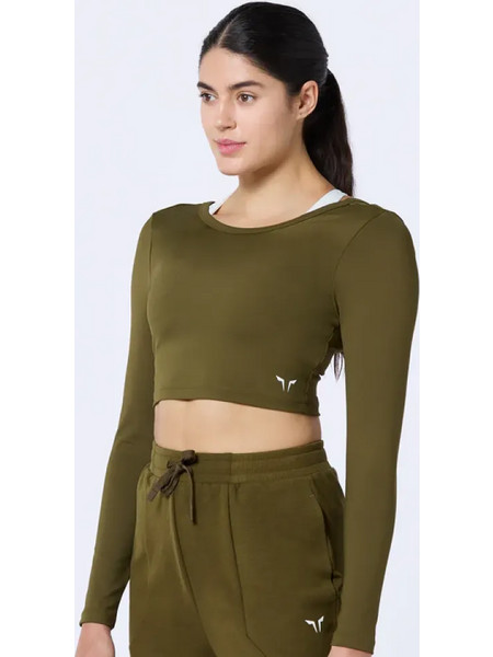 WARRIOR CROP TOP 2.0 - DARK OLIVE