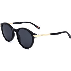 Levi's LV5021/S 807/IR Ανδρικά Γυαλιά Ηλίου Στρογγυλά Κοκάλινα Μαύρα με Γκρι Polarized Φακό