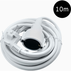 LAMTECH EXTENSION CORD WITH CHILDREN PROTECTION 10M WHITE