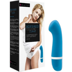 bswish Bdesired Deluxe Curve Δονητής G-Spot 15cm Blue Lagoon