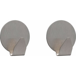 Tiger Baseline Σετ των 2 Άγκιστρο small Brushed stainless steel1112130942