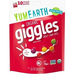 Yumearth Yumearth Organic Giggles Chewy Candy Bites-Μαλακά Κουφετάκια σε Διάφορες Γεύσεις Φρούτων, 40gr