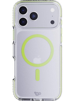 TECH21 IPHONE 17 PRO MAX CASE (T21-11429) EVOCRYSTAL W/MAGSAFE CLEAR/GLOW GREEN