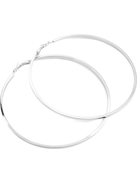 RO Accessories Γυναικεία Σκουλαρίκια Κρίκοι Ασημί E2S/90