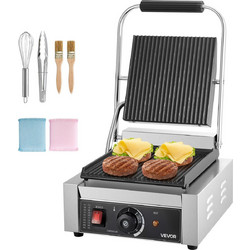 VEVOR Επαγγελματική Τοστιέρα Panini Grill 22x23 cm DYYBDBL3200WZG84K002V2